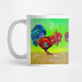 Fight of roosters Mug